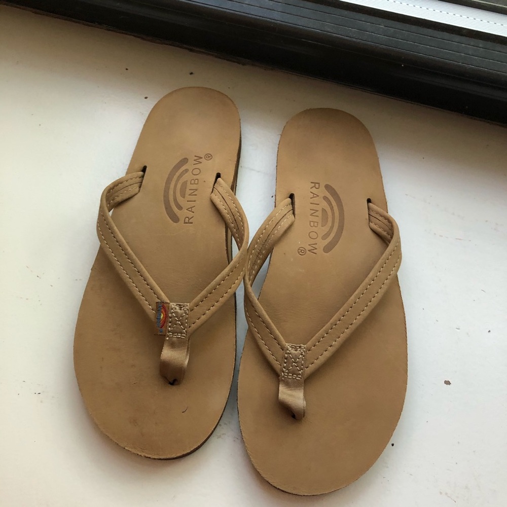 Rainbow Luxury Leather Buckskin Sandals